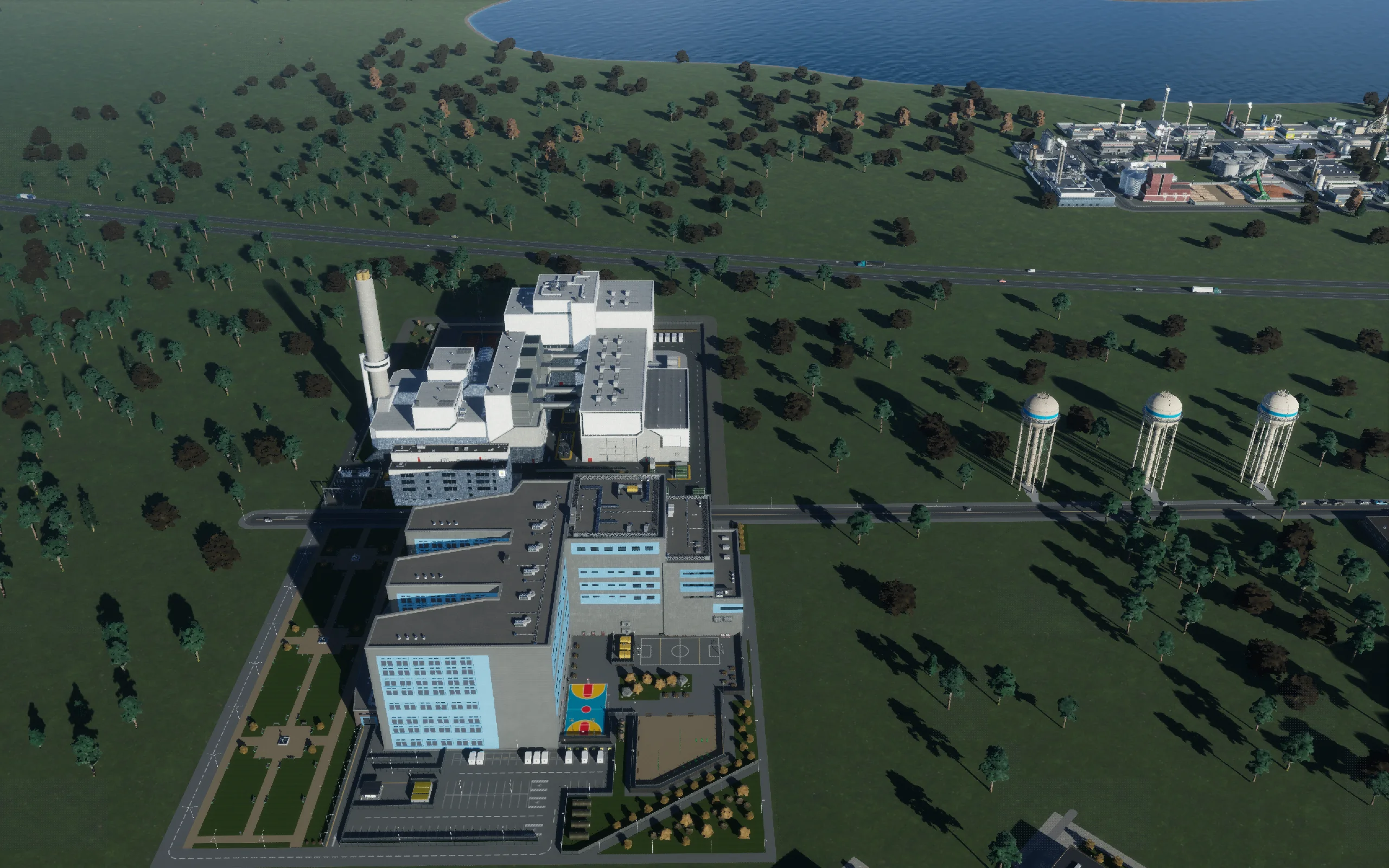 Before the repairs: the prison, incinerator and three water towers were already built. September 9, 11:42 Toronto.