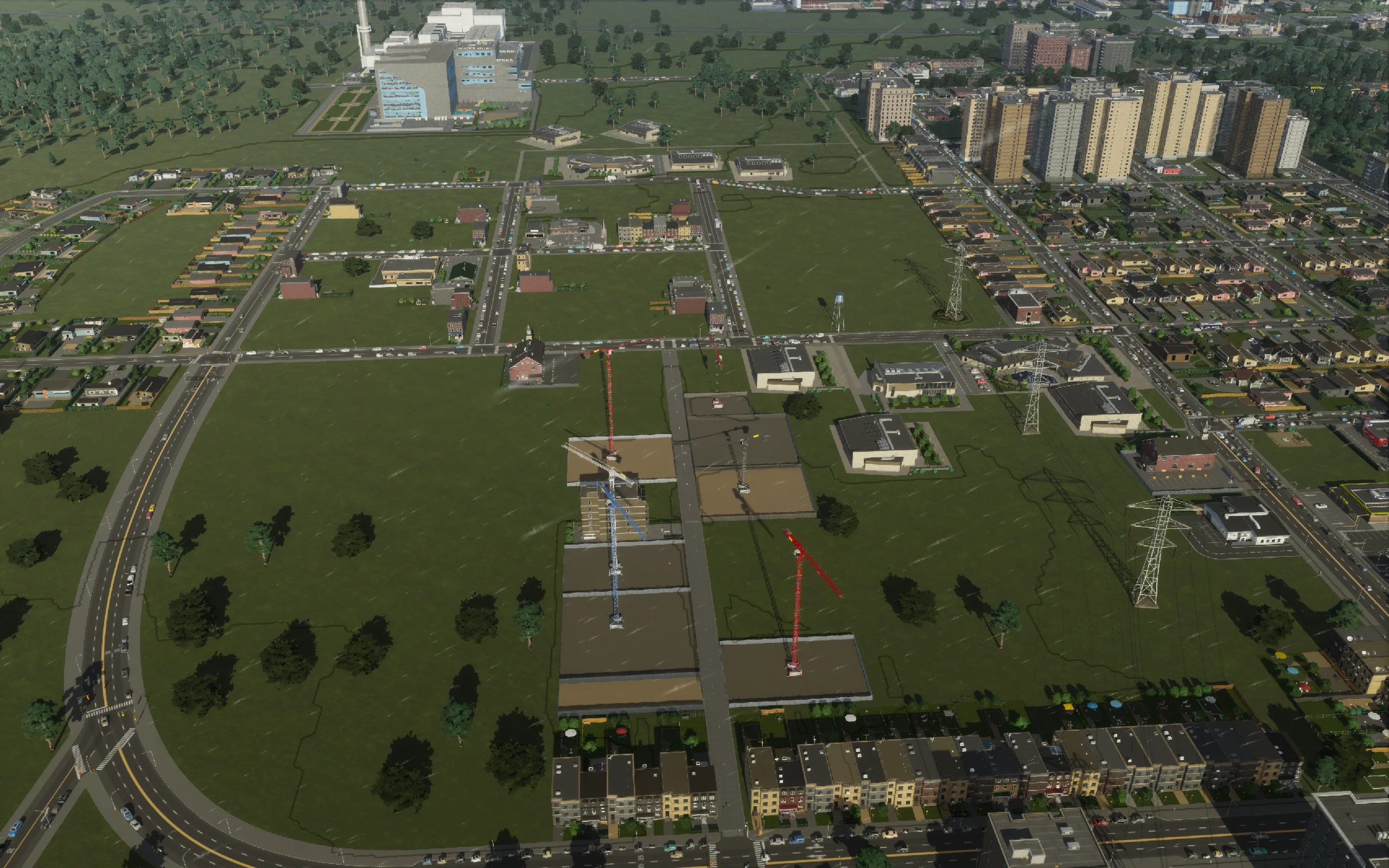 The pedestrian street taking shape