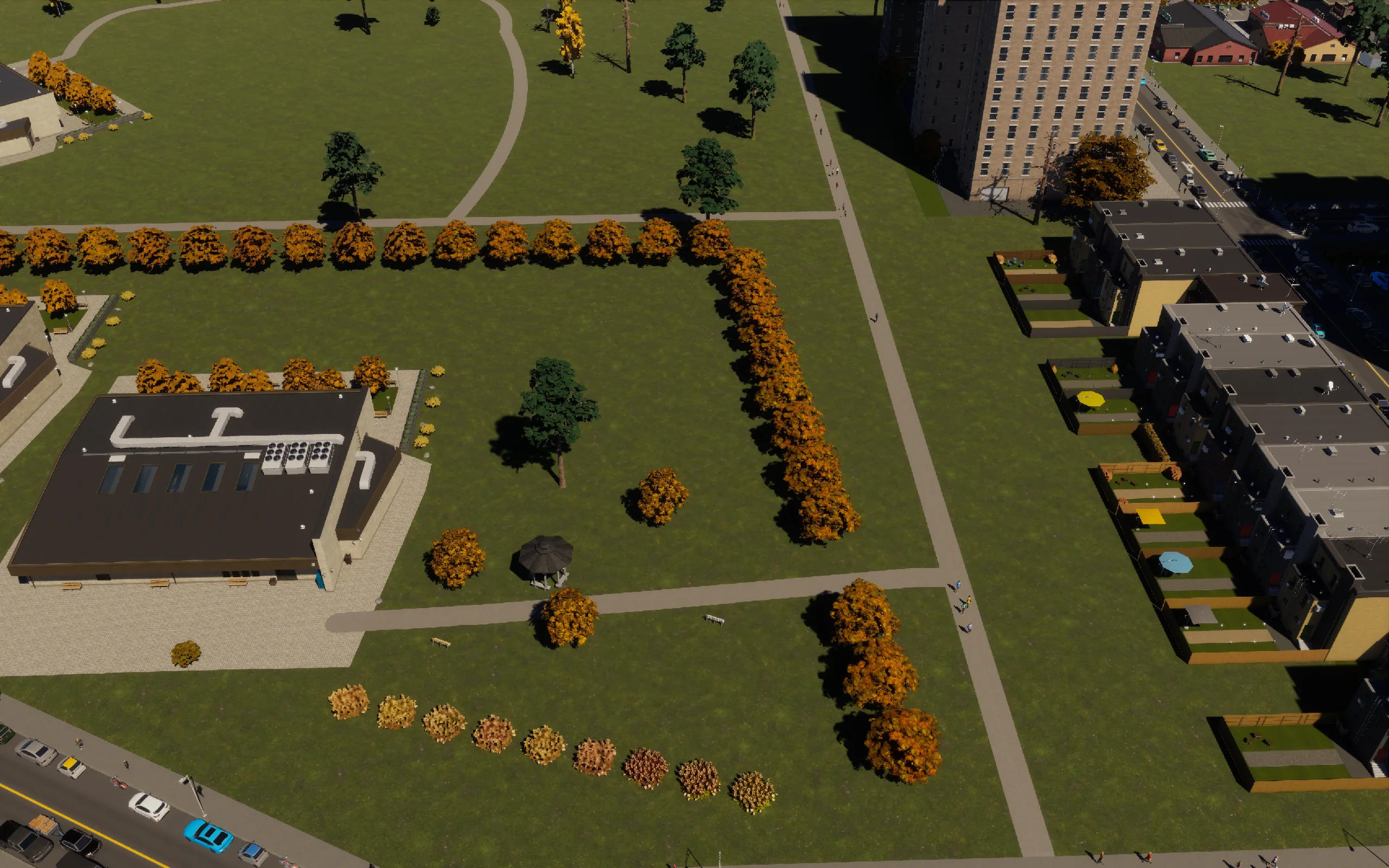 School pavilion garden