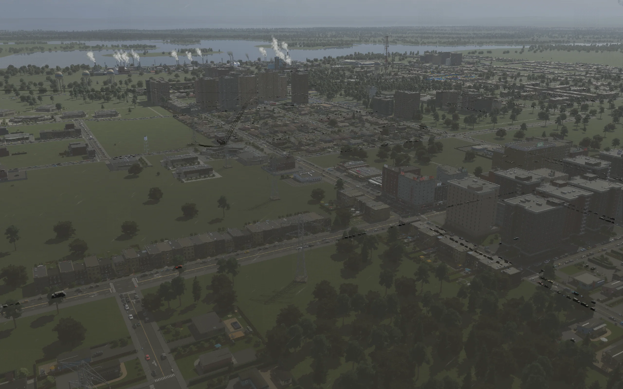 Western frontage before the new medium-density infill.