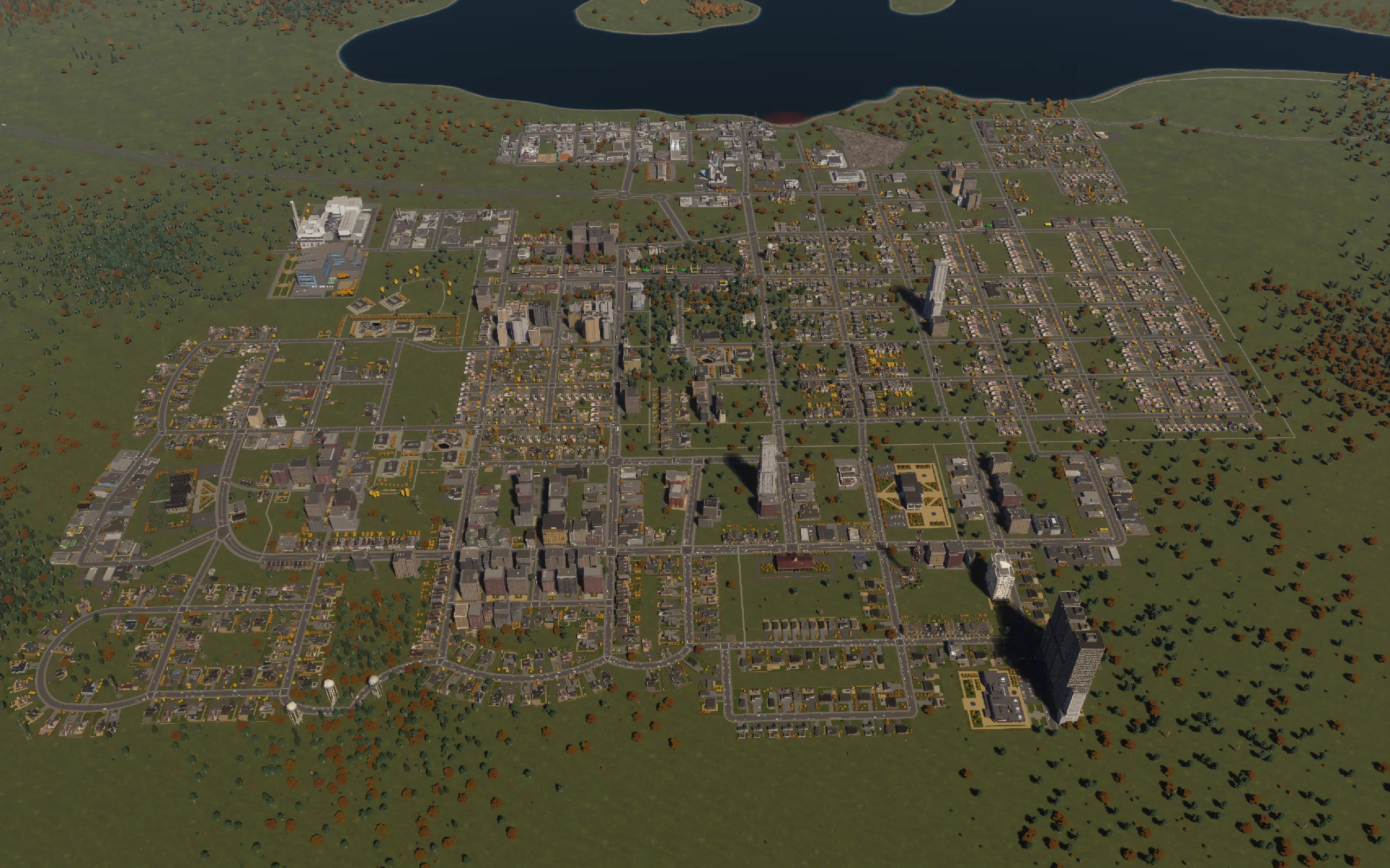 The established city before today’s district and infill work.